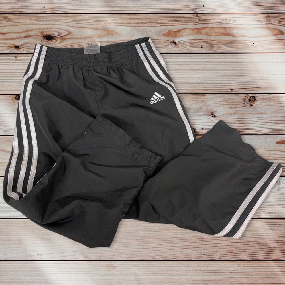 ADIDAS 7 EUC Black “Swishy” Track Pants